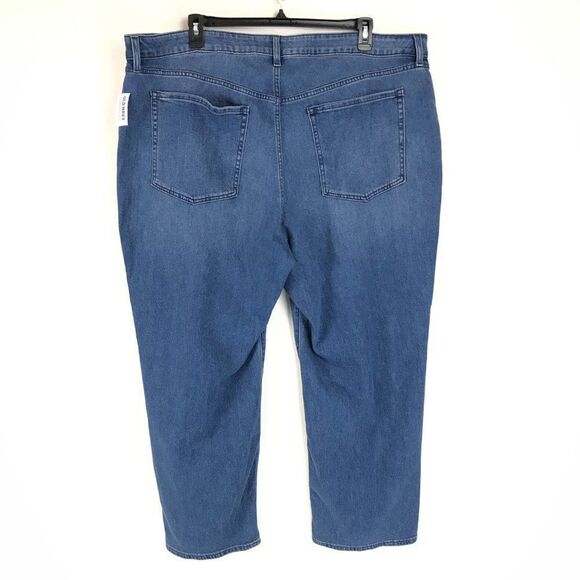 NEW Old Navy High-Rise Wow Loose Jeans Women’s Plus Size 26 Short Stretch Denim - Picture 3 of 10